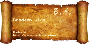 Bradean Aida névjegykártya
